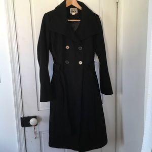Calf length winter trench coat